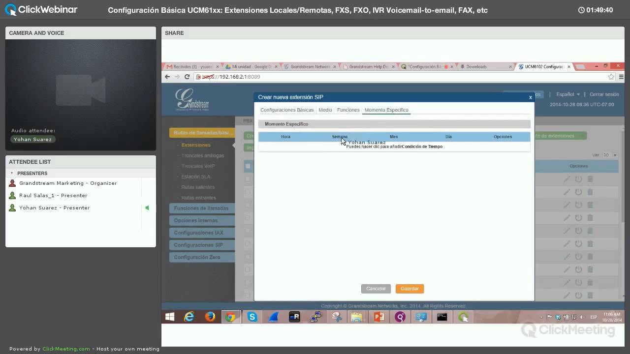 Webinar - Configuración Básica UCM61XX
