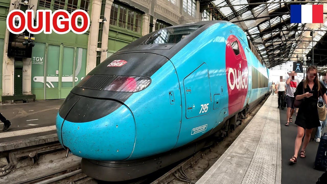 High-Speed Train (OUIGO) from Lyon Part-Dieu to Paris Gare de Lyon