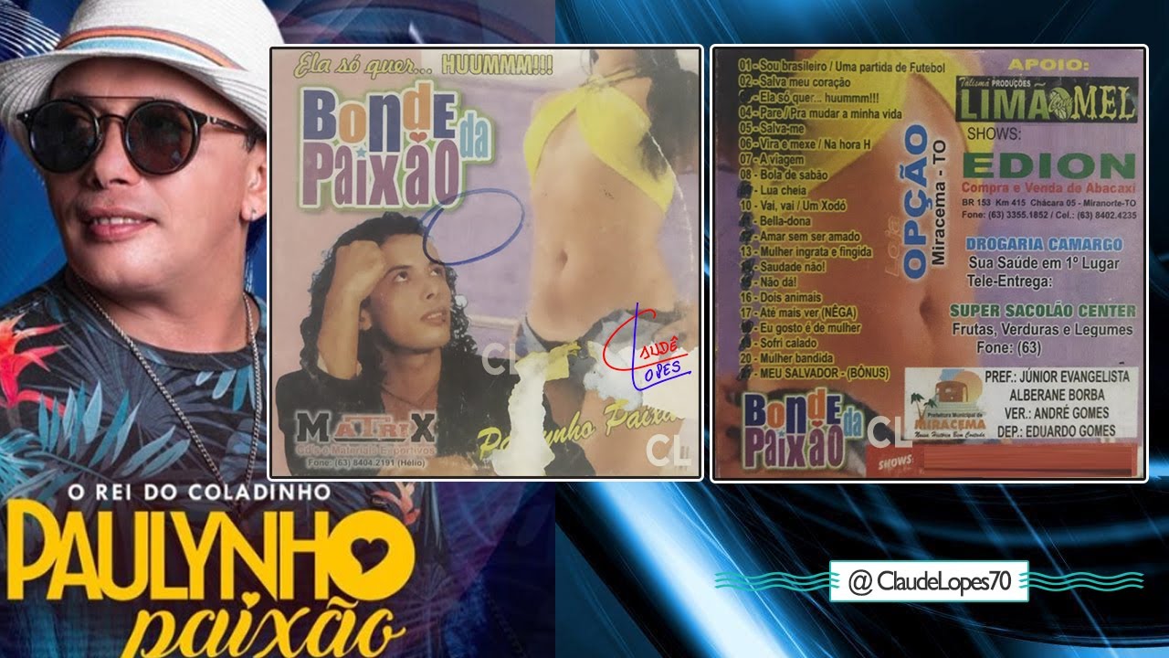 PAULYNHO PAIXÃO - Disco raro - Bonde da Paixão