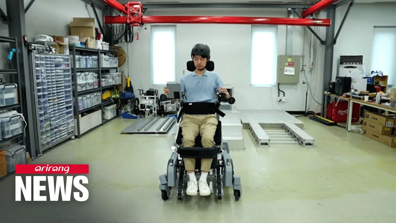 A new robotic wheelchair with increased mobility, which can also climb stairs