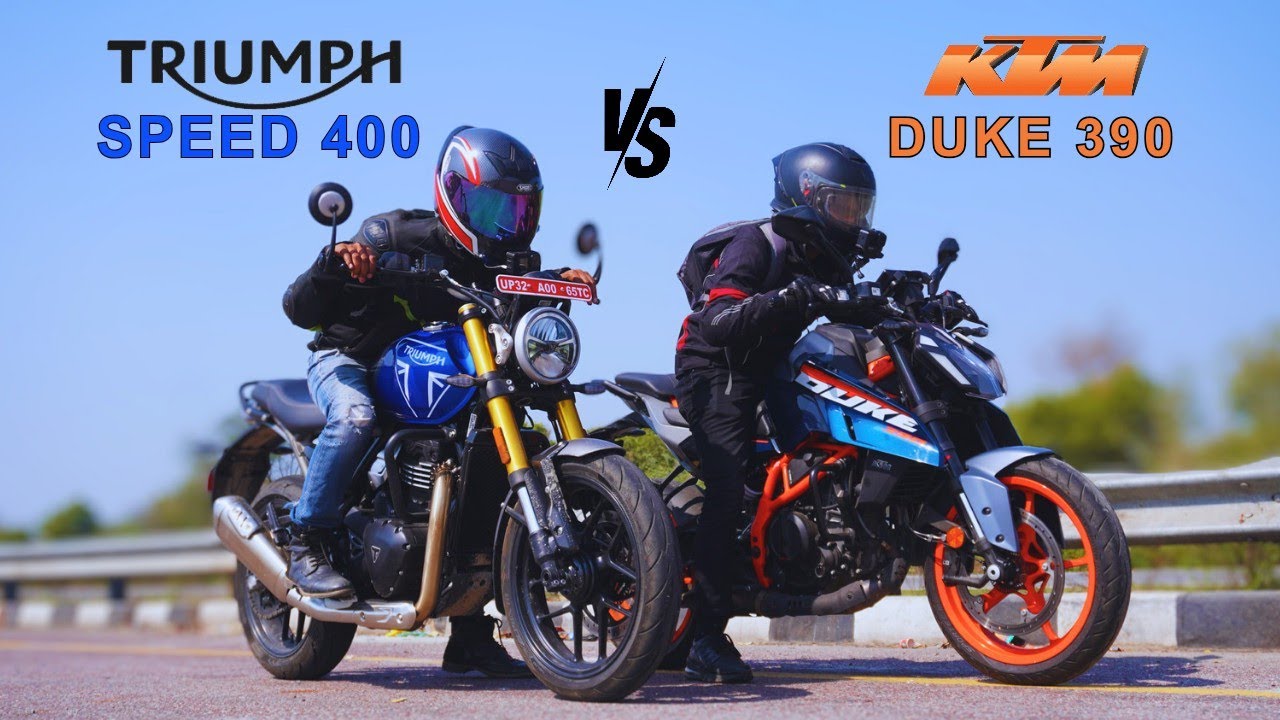 Triumph Speed 400 vs Duke 390 Gen 3 Battle | Drag Race Till Top End 🔥