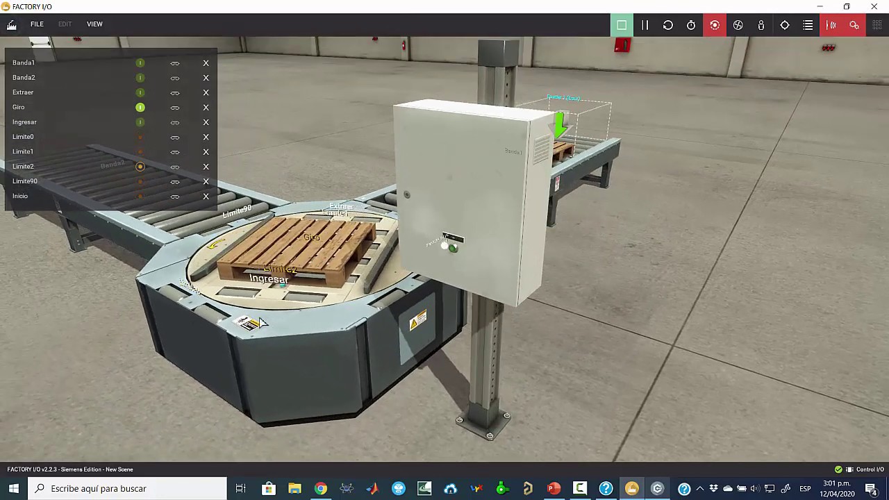 Tutorial Factory IO usando Control IO