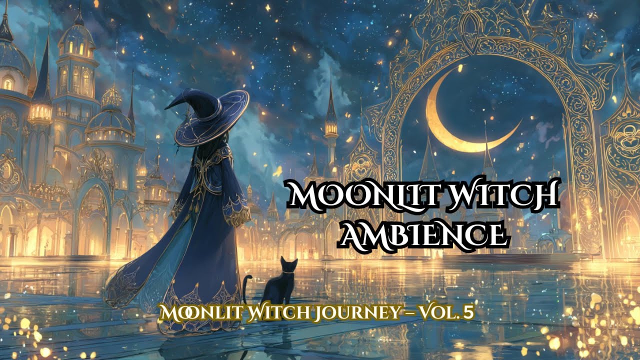 《Vol.5》 Moonlit Witch’s Journey 🌙  Relaxing Fantasy Instrumental Music 🌙  Crystal City Moon Voyage
