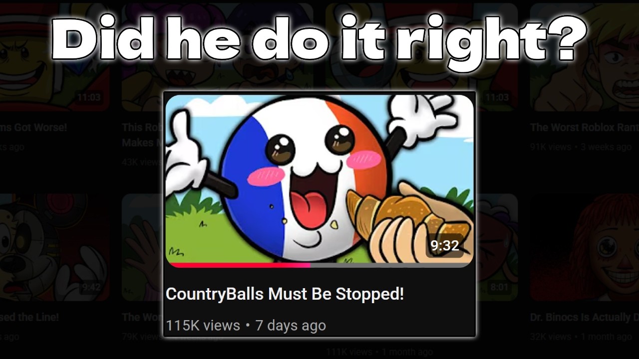 A Massive YouTuber Talked About Bad Countryball Channels