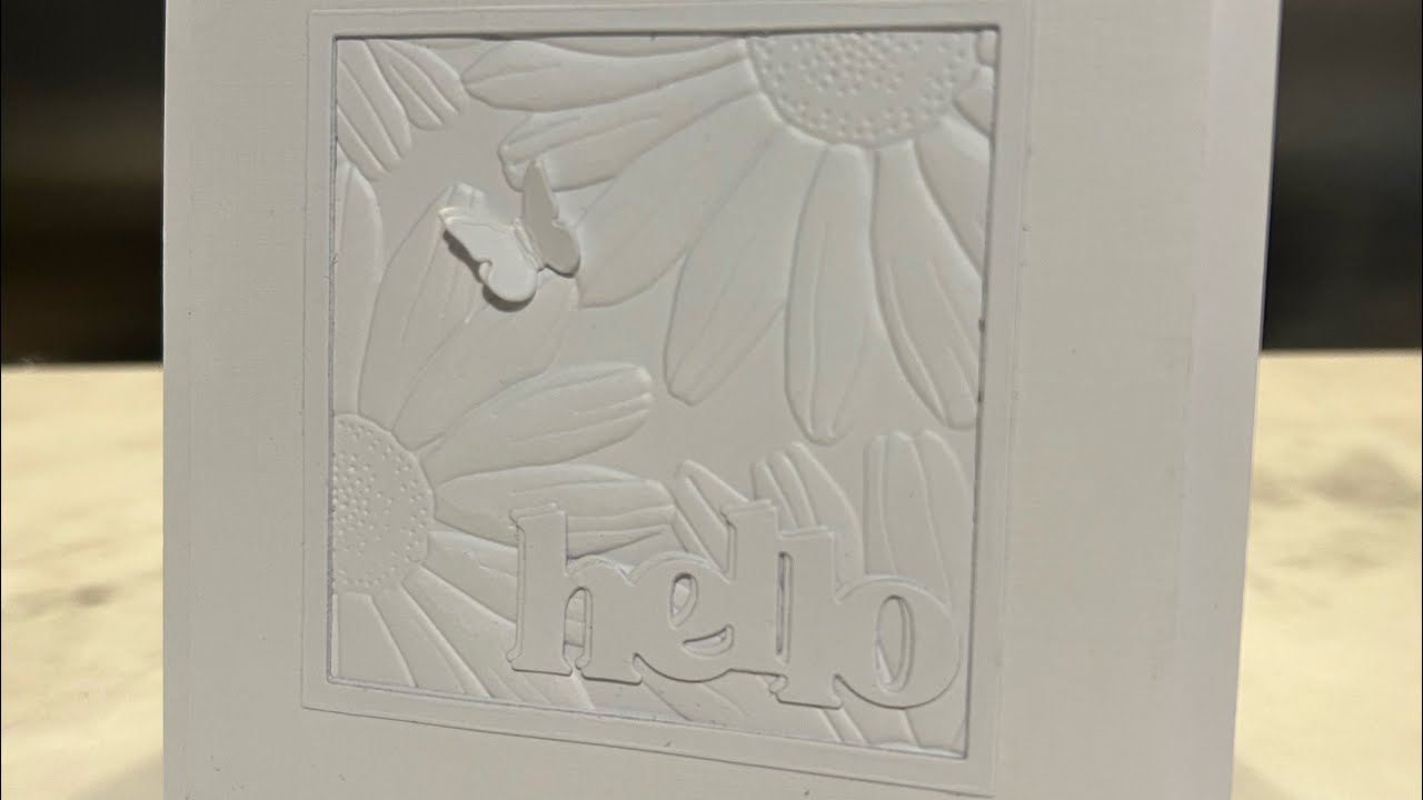 5x5” White tone card