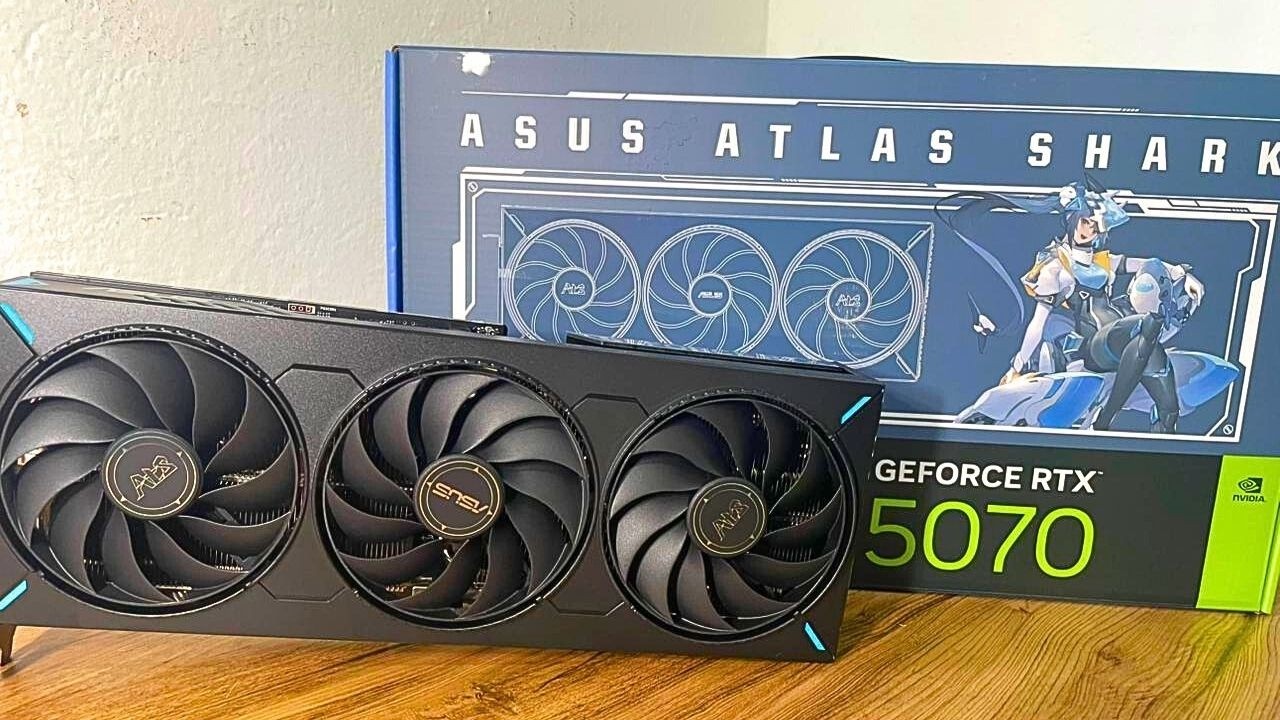 RTX 5070  ASUS ATLAS SHARK ARGB MINHA NOVA PLACA DE VÍDEO!!!