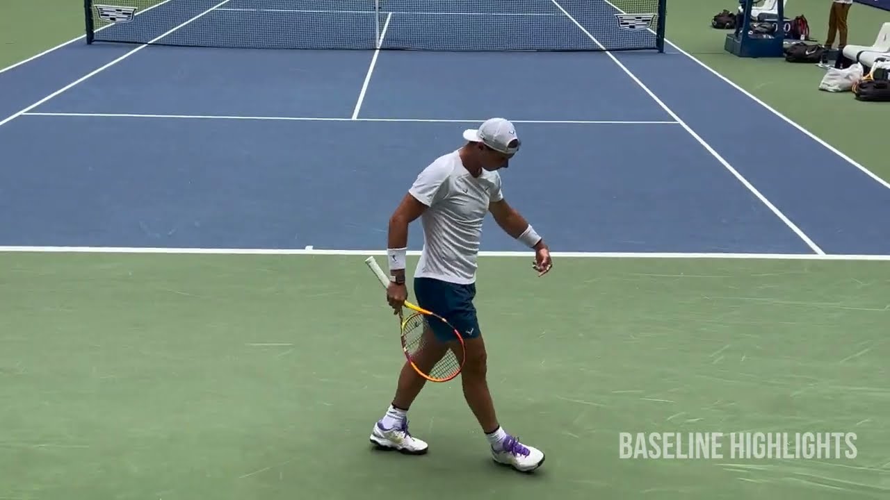 Rafael Nadal INTENSE Court Level Practice Set | 2022 | 4K