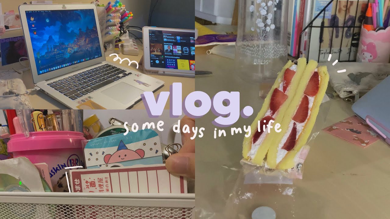 some chill, productive days in my life 🐣 uni applications, new haircut, unboxings