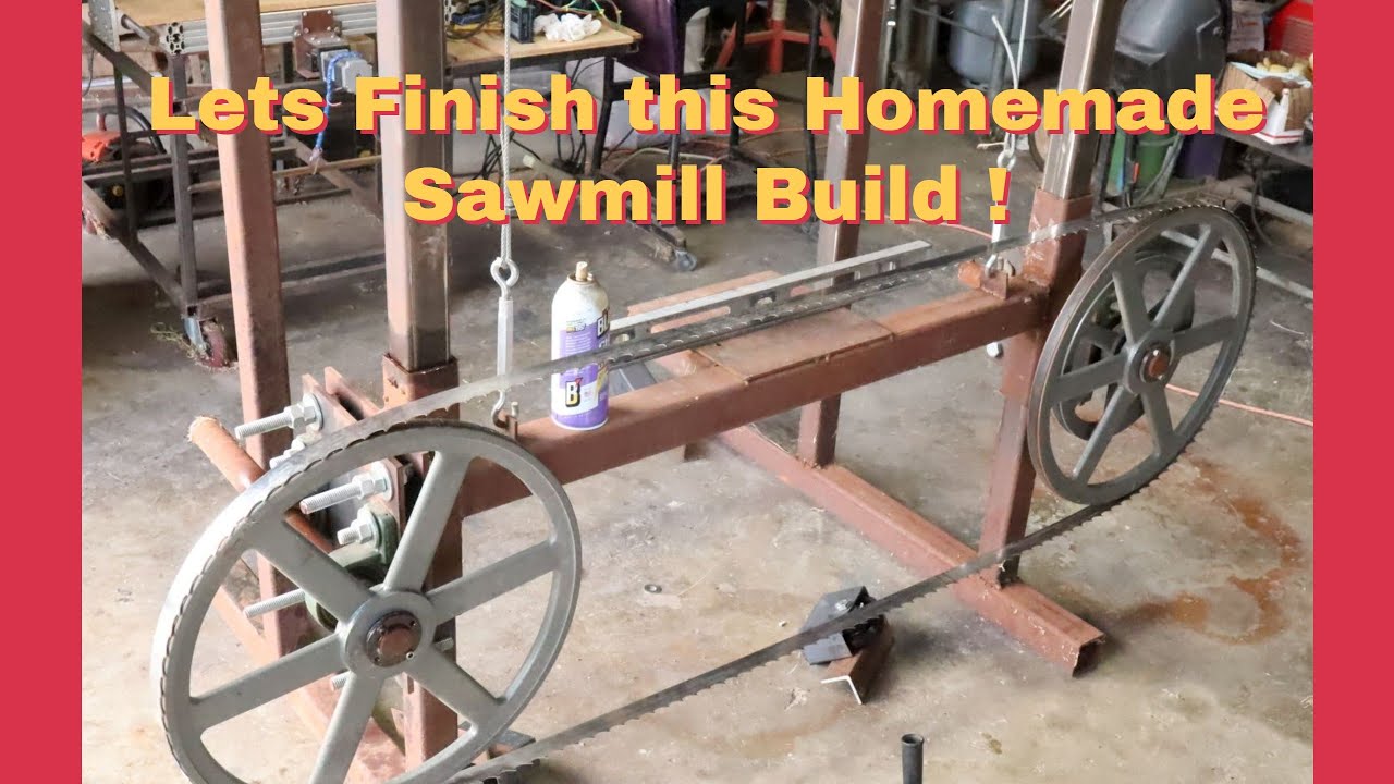 Building A Homemade Sawmill - Bandmill Build Step By Step