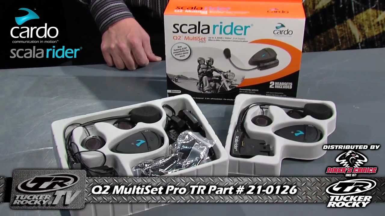 Scala Rider Q2 Pro Multiset Communication System at BikeBandit.com