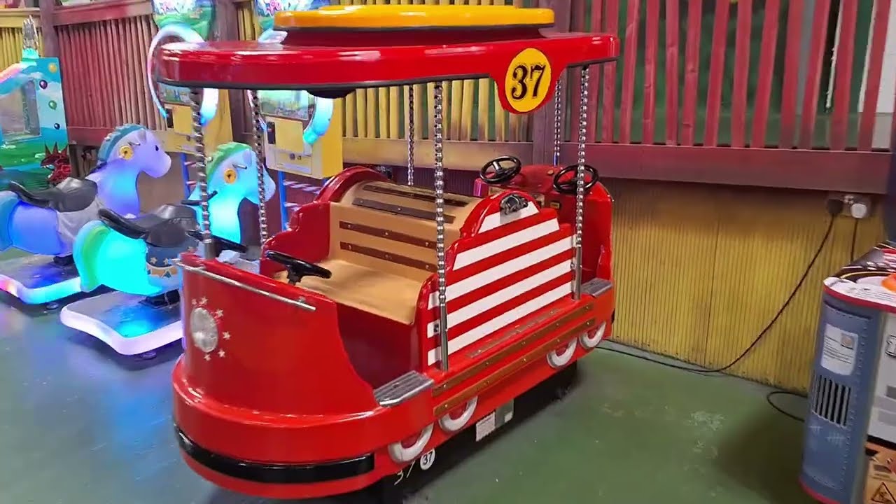 1990s AMUTEC Trolley Car Coin Operated Ride