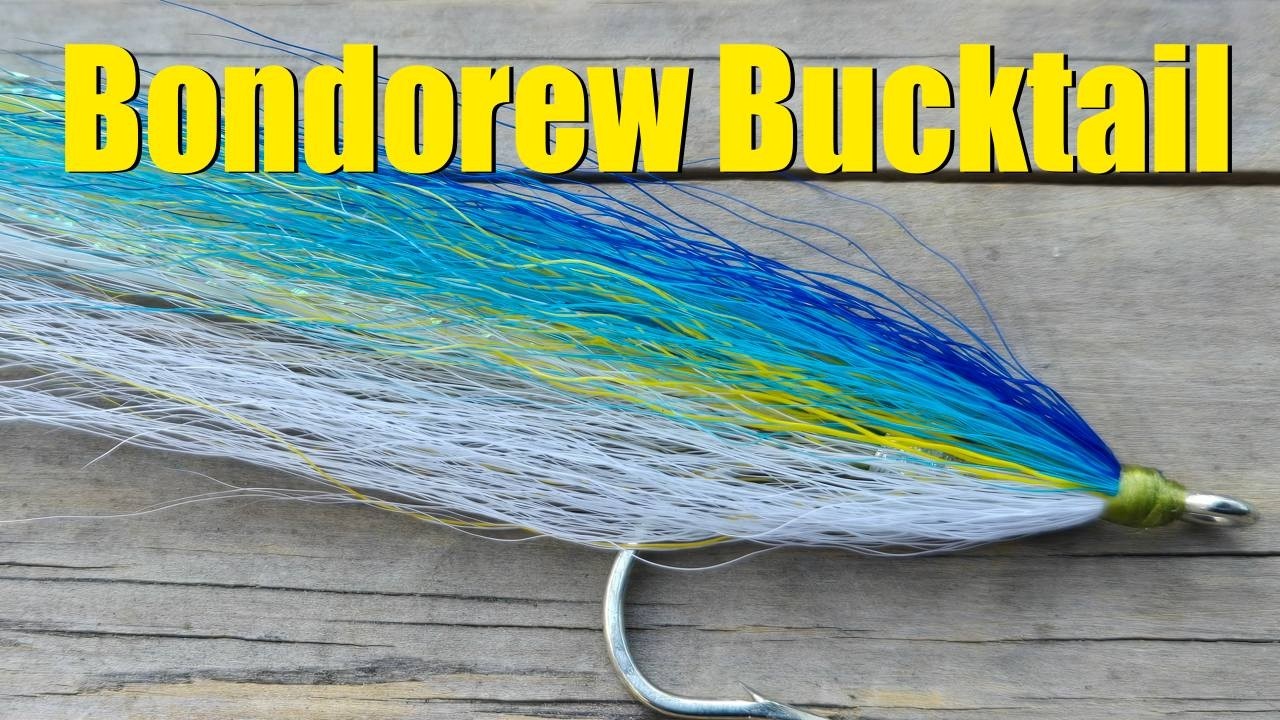 Tying the Bondorew Bucktail, A Baitfish Fly for Striped Bass and Other Game Fish-Saltwater Fly Tying