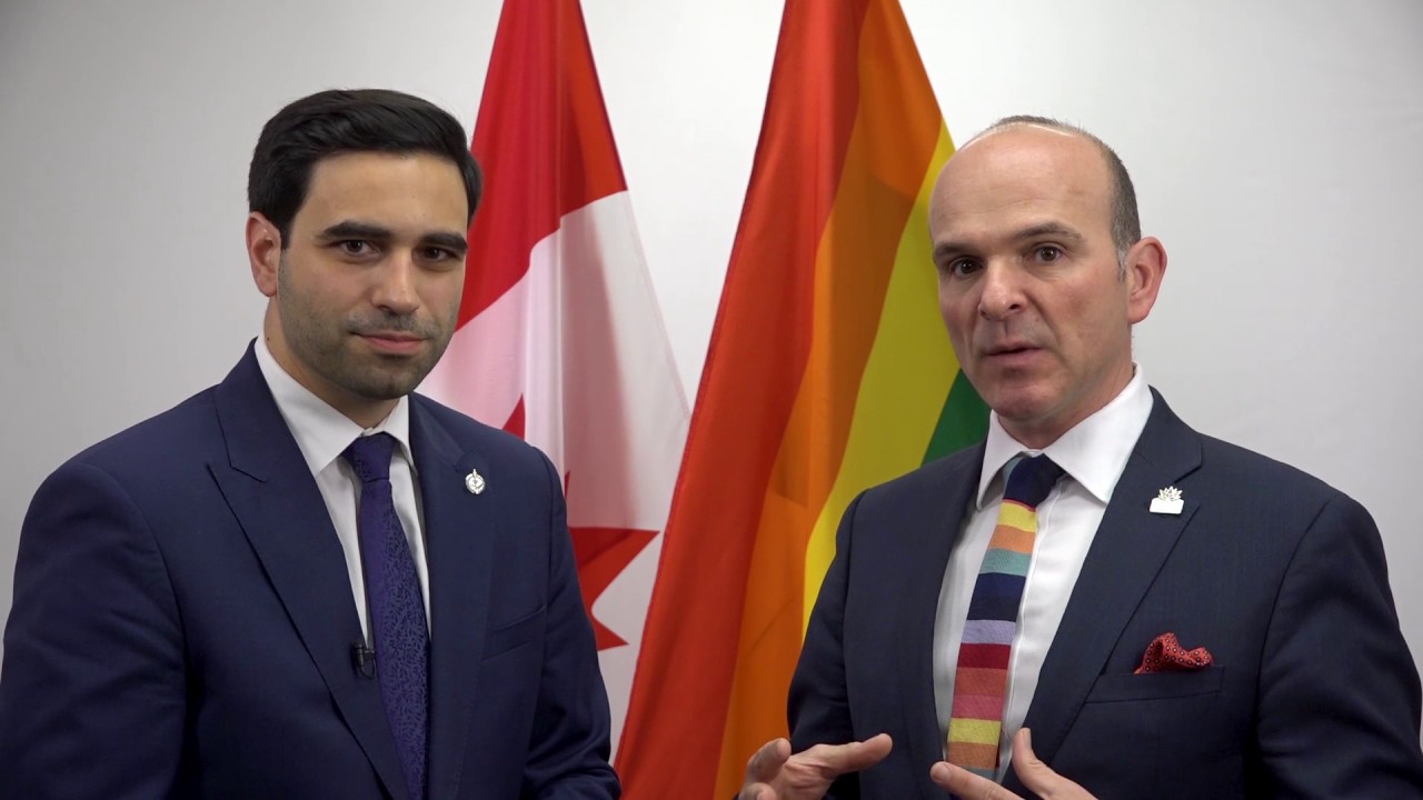 Peter Fragiskatos, (M.P., London North Centre) and Randy Boissonnault (M.P., Edmonton Centre)