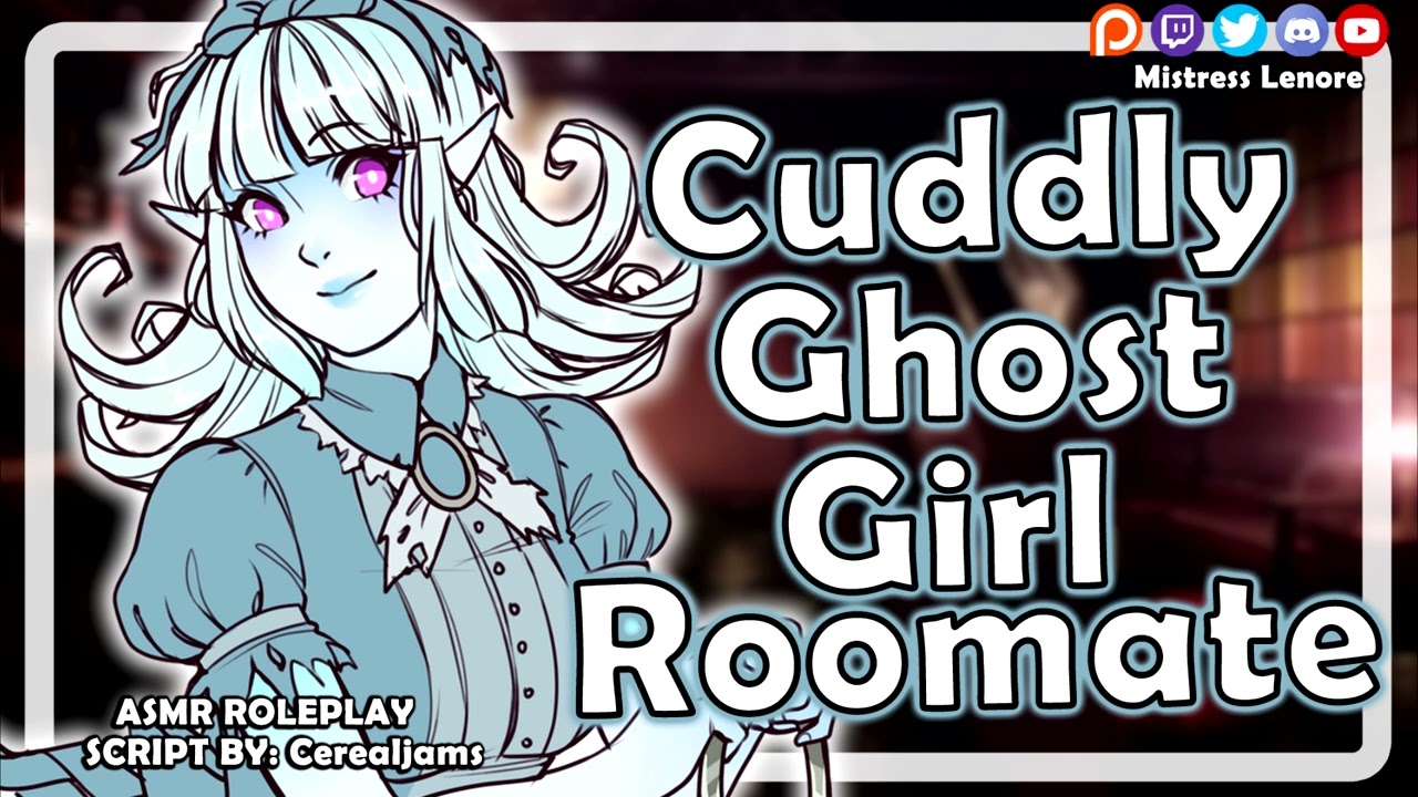 Cuddly Ghost Girl Roommate [F4M] [ASMR Roleplay] [Strangers to Lovers] [Kisses] [Wholesome]