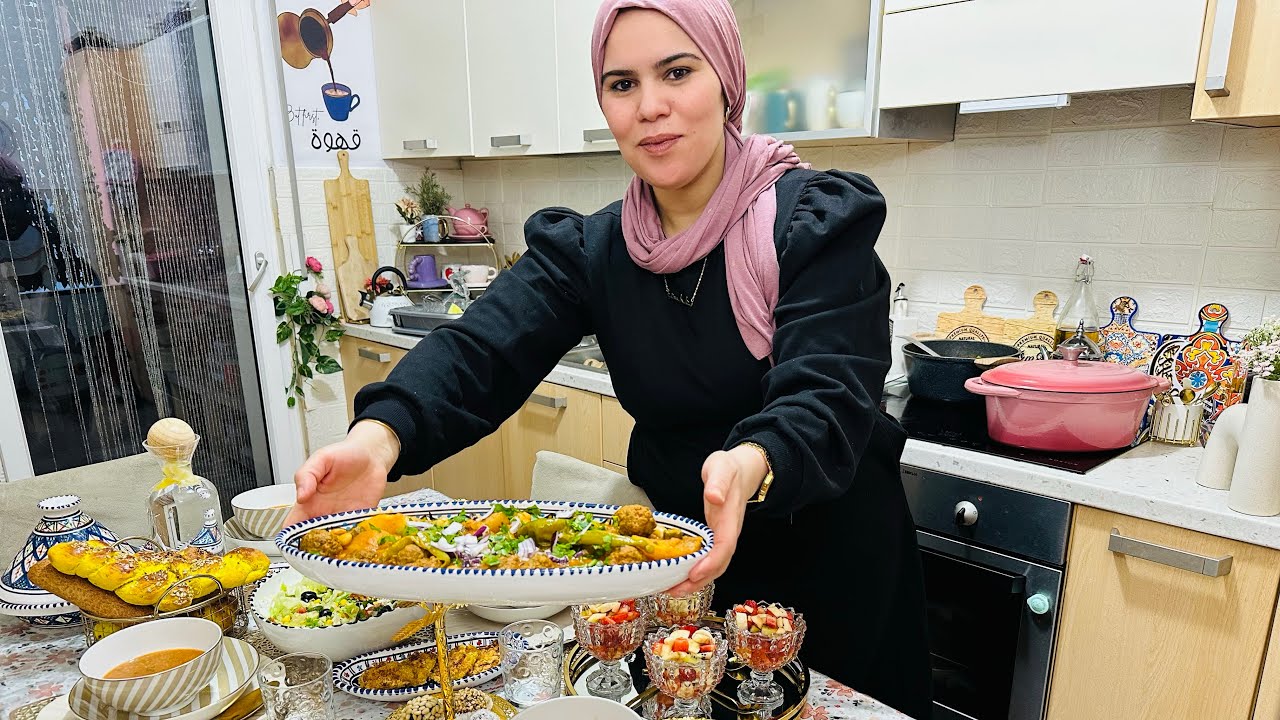 روتين رمضاني🌙شقيت فطري معاكم-تحلية السهرية-حضرت عجينة المقروض🌙أسرار تنضيم وقتي بين الخدمة و الدار 💪