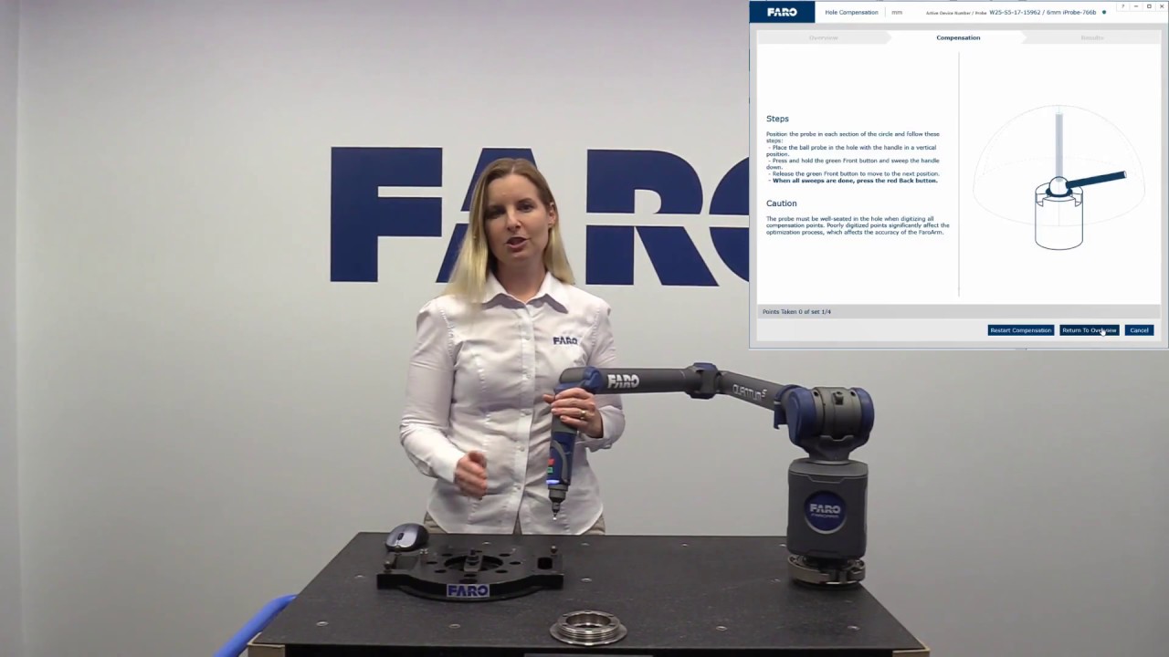FARO Quantum Arm - Ball Probe Compensation - English