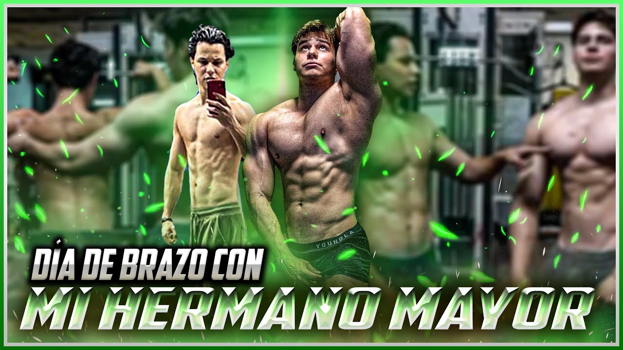 Hago llorar a mi hermano con entrenamiento de brazo + Transformación de su físico