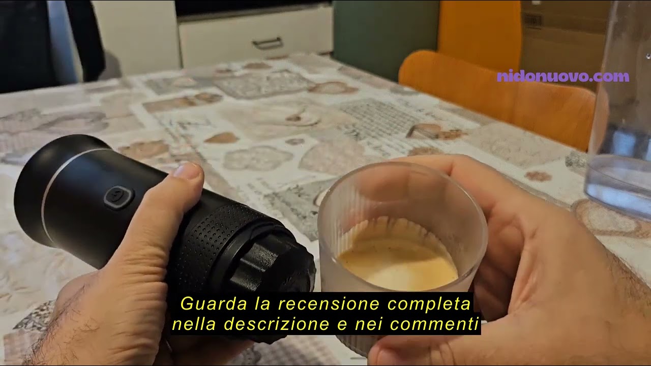 Recensione del Winwj Macchina per caffè espresso elettrica portatile, macchina per caffe a batteria