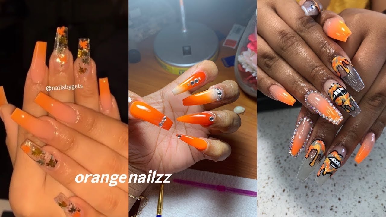 ORANGE BADDIE NAILS INSPO 🥺🧡🦊