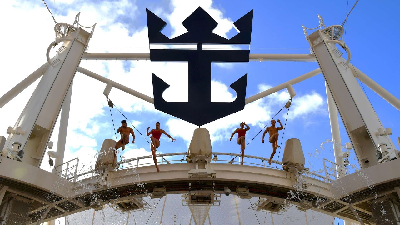 Royal Caribbean Symphony of the Seas AquaNation Full Show in the AquaTheater 4k