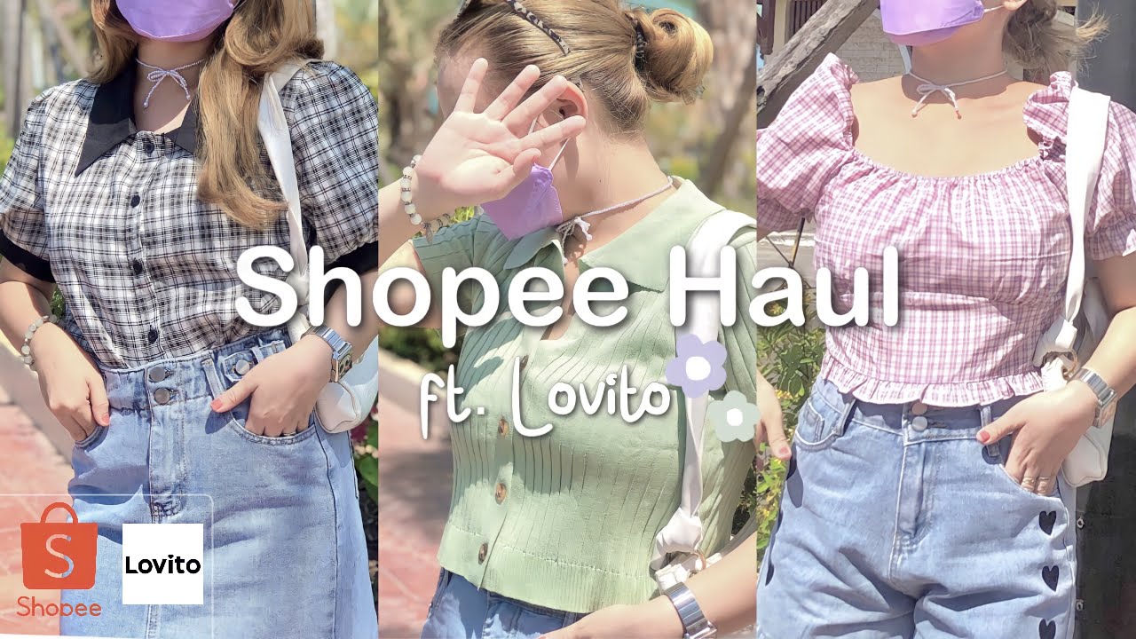 summer lookbook try-on haul 🌤 | shopee haul ft. lovito