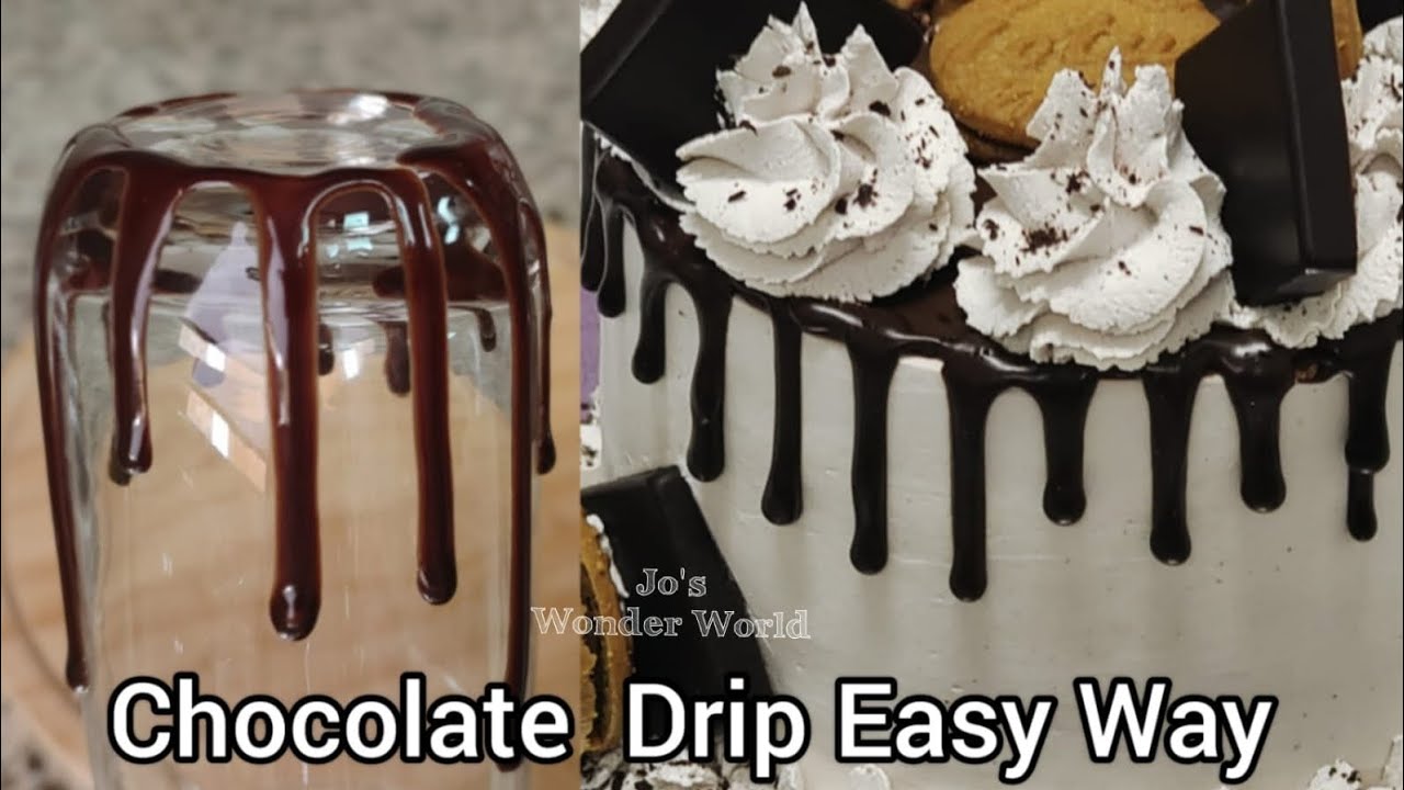 💯How to make Chocolate Ganache | The Best Chocolate Drip Recipe with 3 Ingredients | The Easy Way