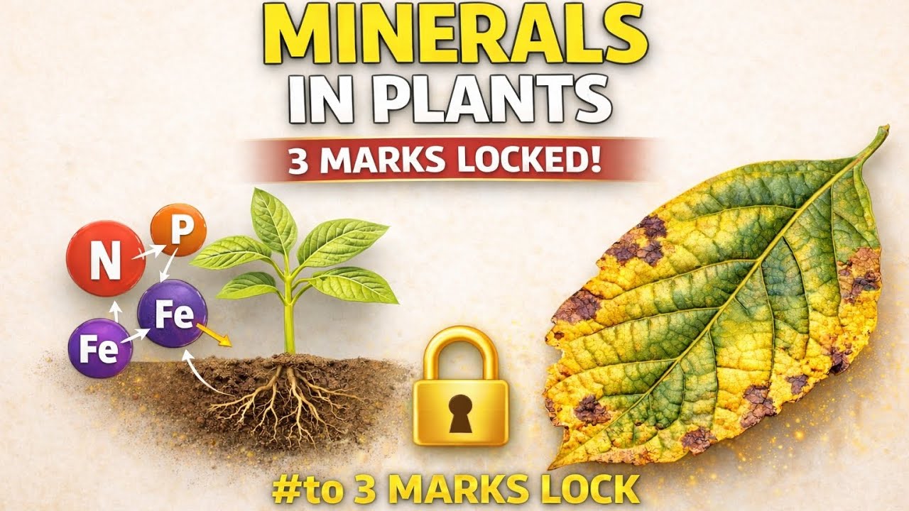 Mineral Nutrition in Plants | Essential Elements | Deficiency Symptoms | Plant Physiology