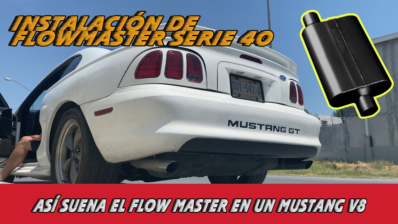Instalación de #flowmaster en el #mustang / SONIDO MÁS DEPORTIVO A EL MUSTANG GT 8v !!