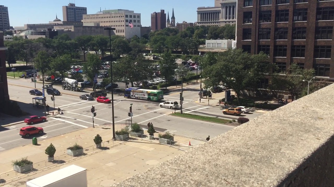 Downtown Milwaukee ACA P-50 ambience (from Bradley Center parking structure)