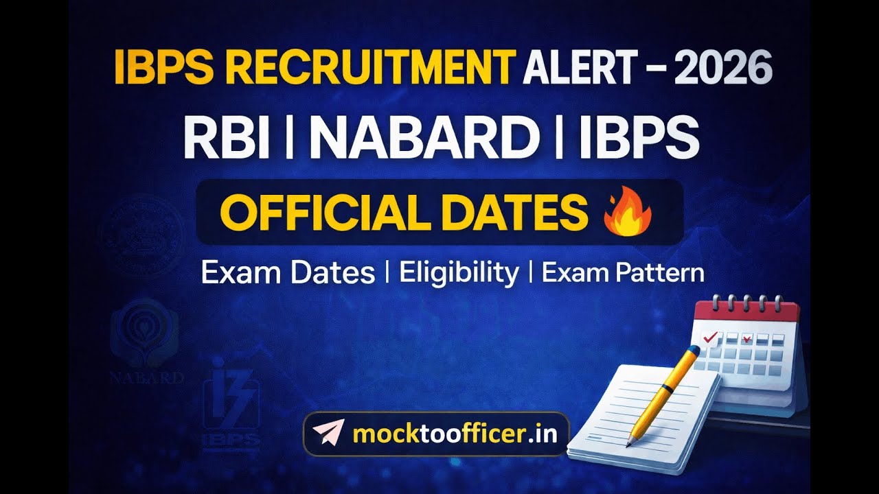 IBPS Recruitment Jan 2026 | Exam Dates, Eligibility & Exam Pattern | RBI, NABARD, IBPS Calendar