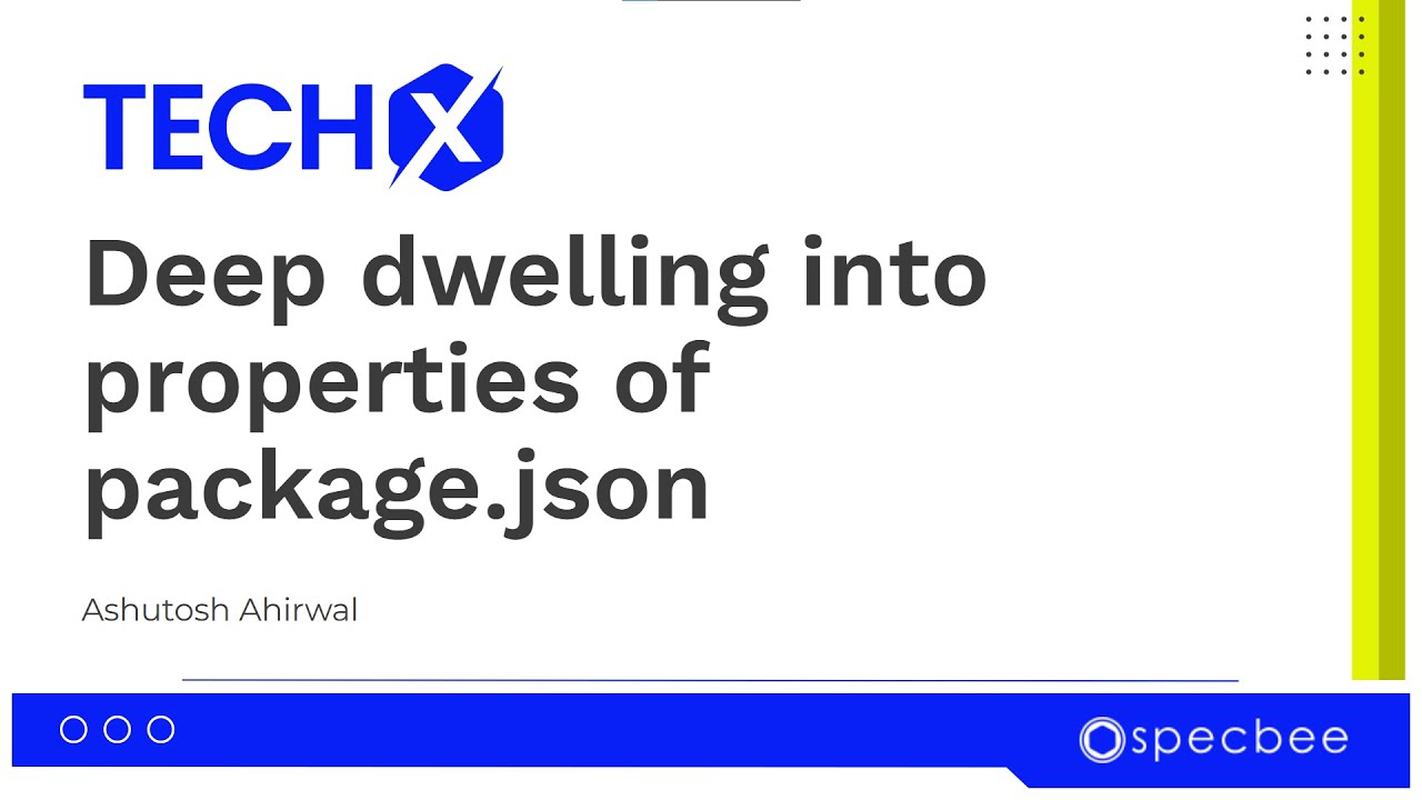 Writing smarter #drupal  code starts with package.json | TECHX | SPECBEE