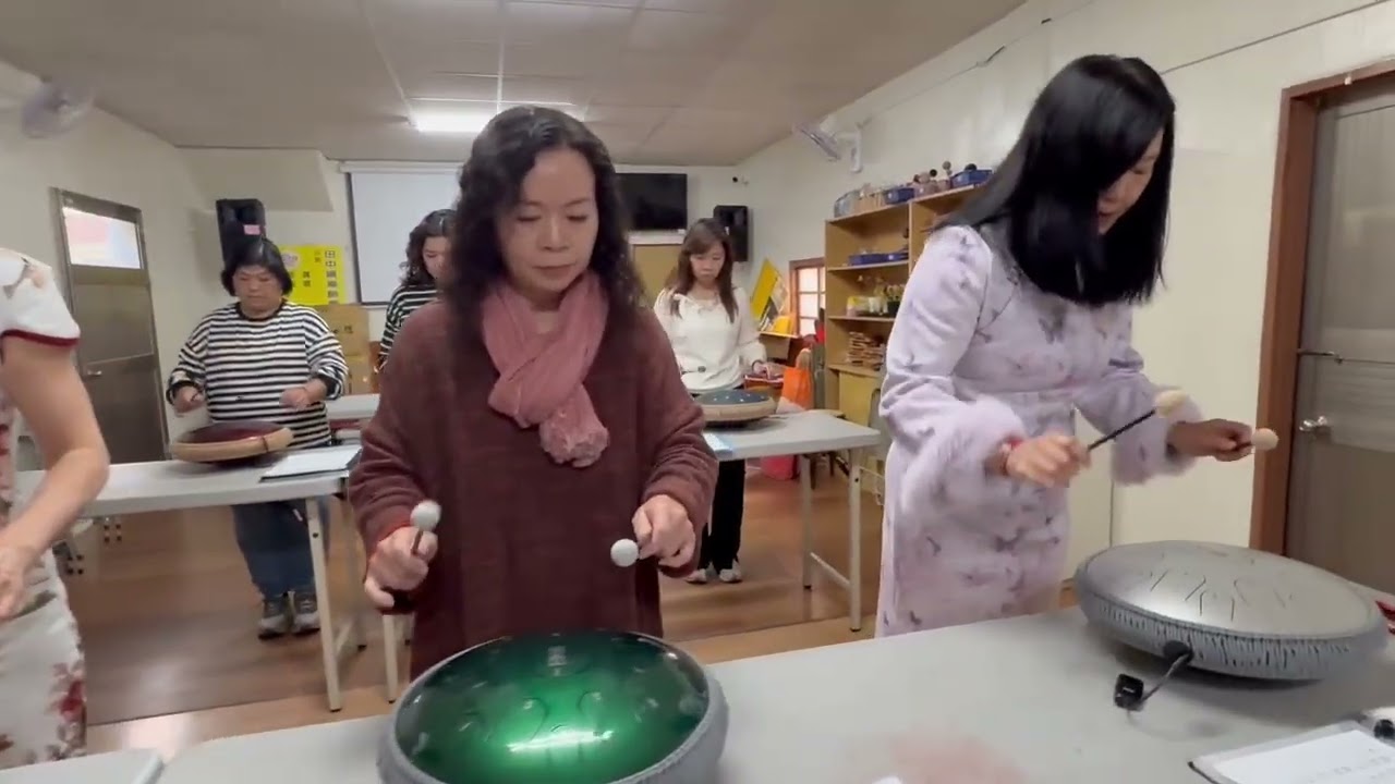 魅力運動館陳美娥老師空靈鼓  花心。