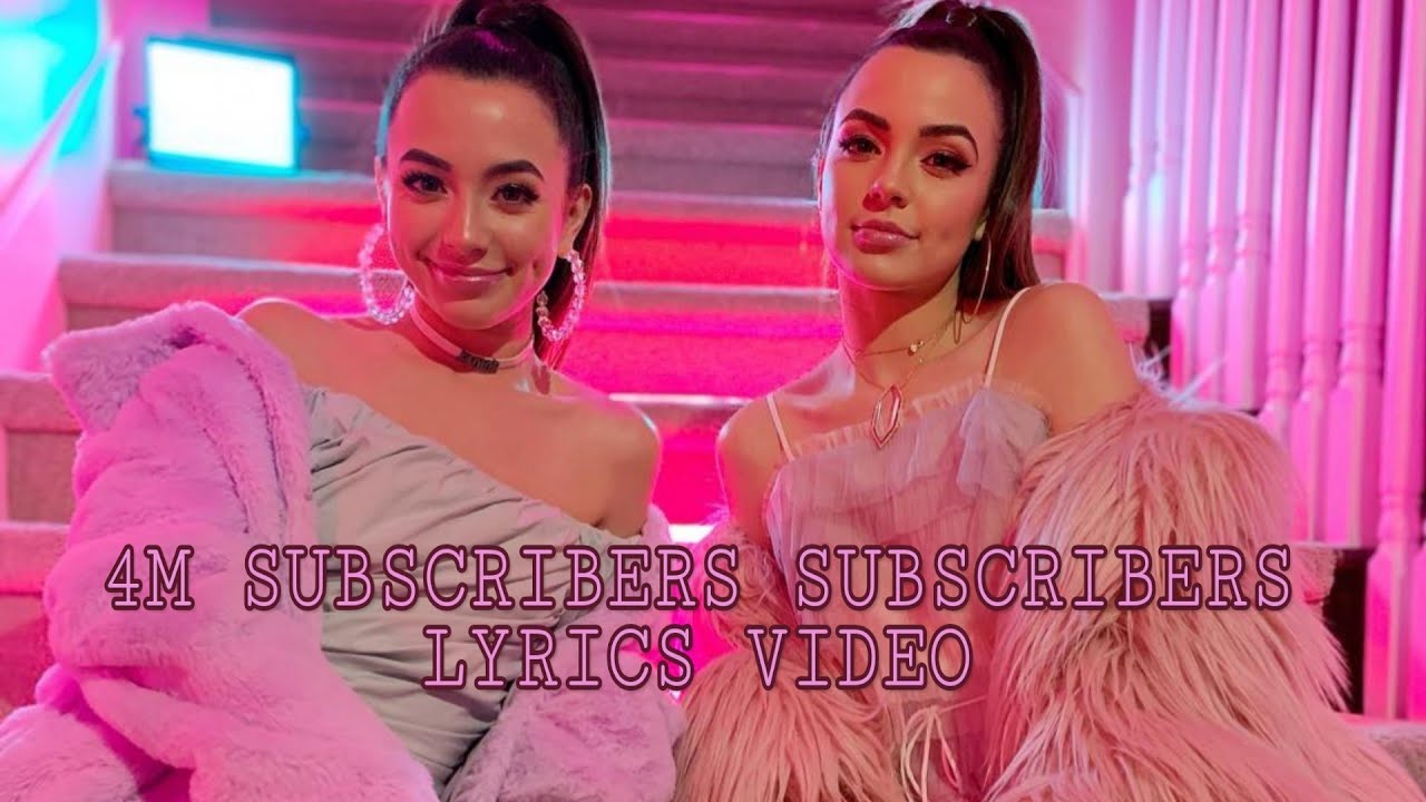 4 MILLION SUBSCRIBERS-Merrell Twins (7 rings parody) LYRICS VIDEO - MERRELL TWINS
