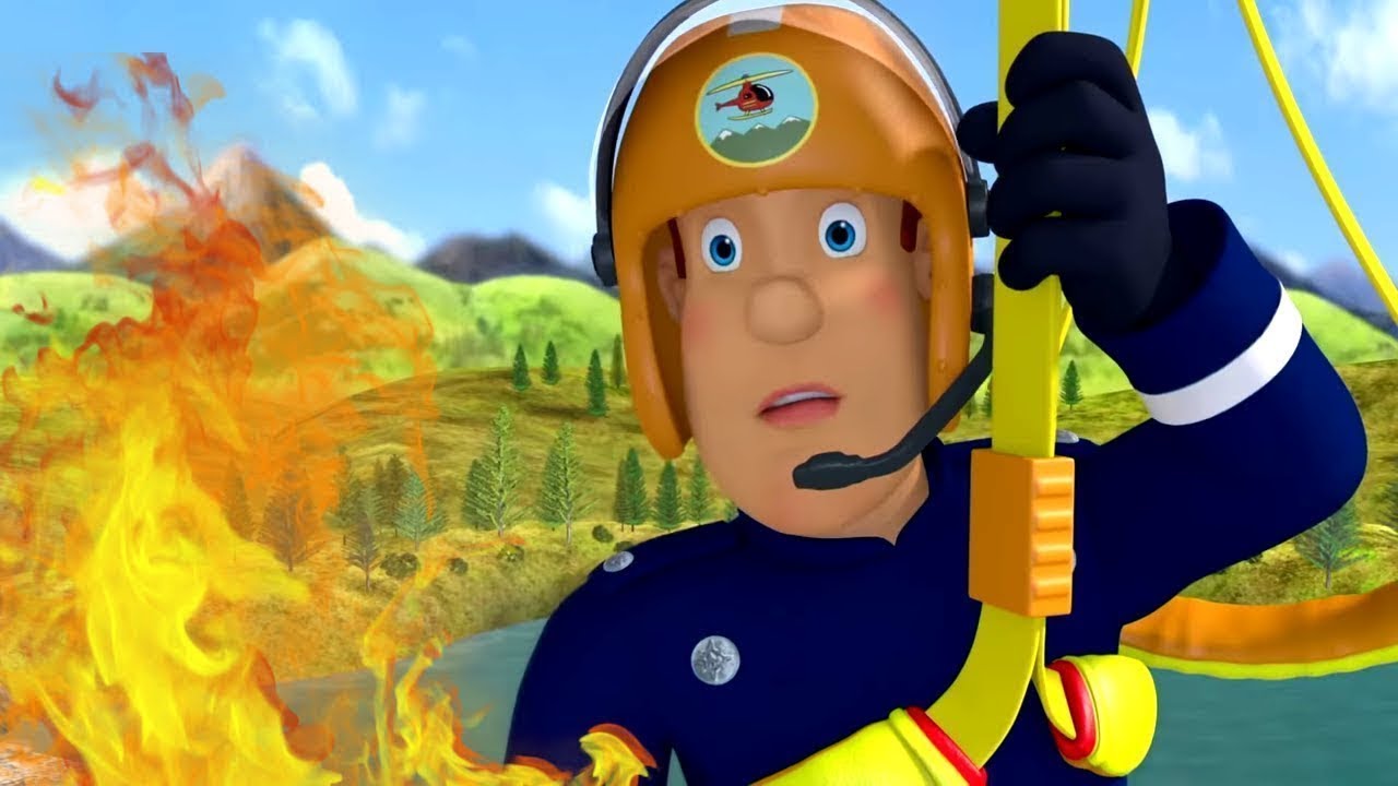 Helikopter brann redning | Brannmann Sam  | 1 time kompilering 🔥Tegnefilm