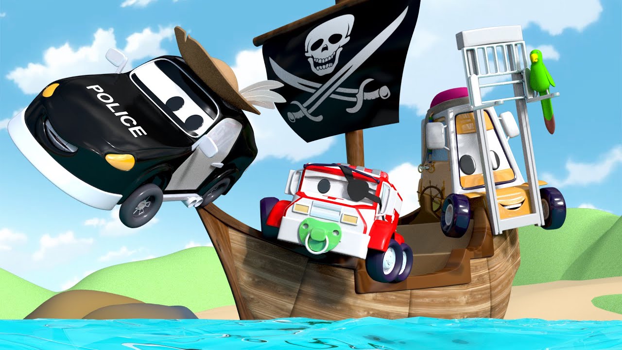 Het bouwteam Nederlands 👷  Het piratenschip 🏠 Autostad 🏠 Bouwplaats autos cartoon