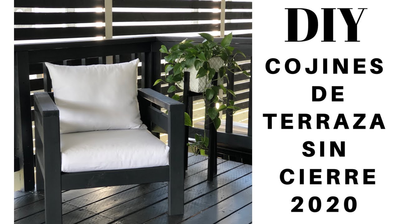 DIY CÓMO HACER FUNDAS PARA COJINES DE TERRAZA SIN CiERRE / DIY CUSHION COVERS 2020