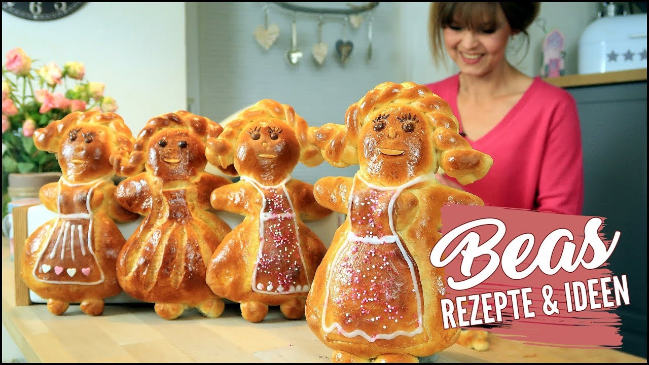 Weckfrauen Rezept | Süße Hefeteig Mädels zum vernaschen | Weckmänner mal anders