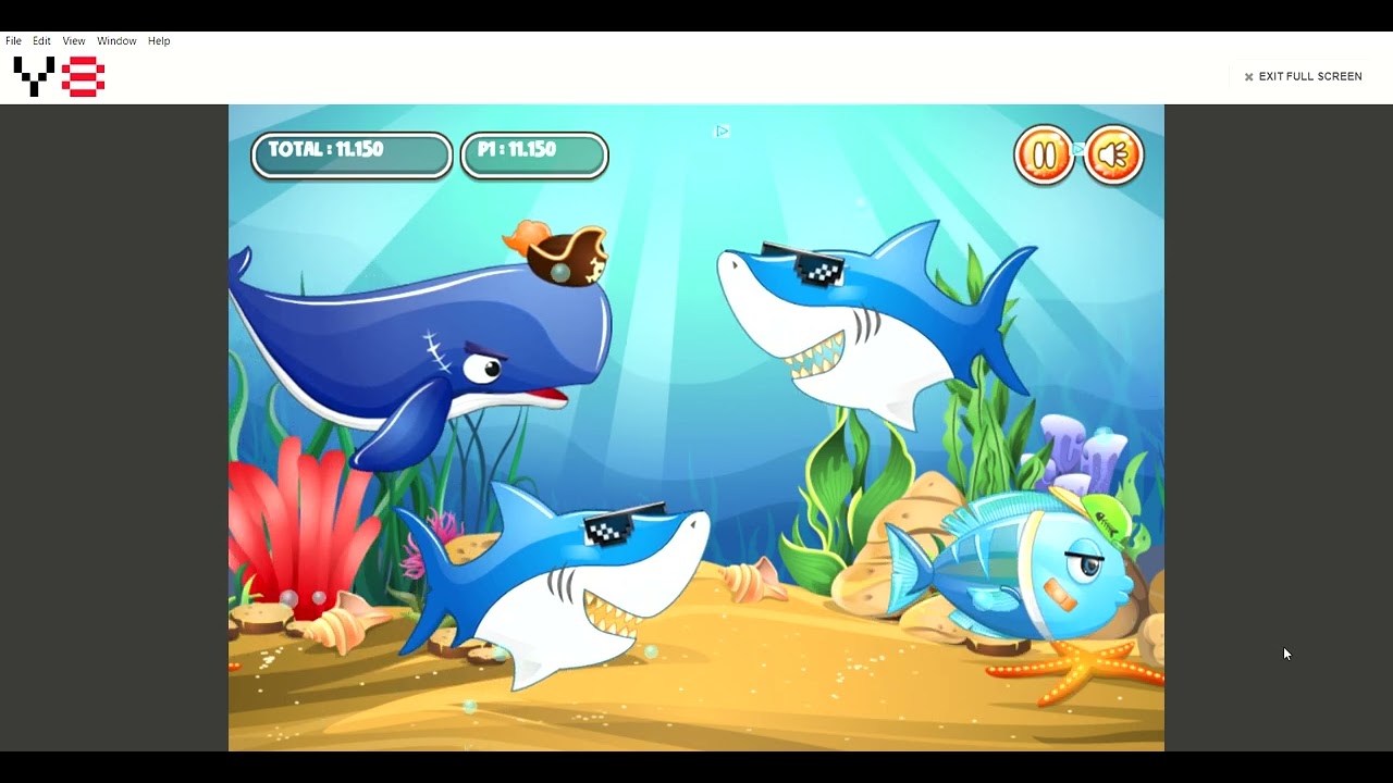 Y8 game: Fish Eat Fish 3 Players (no commentary) #y8