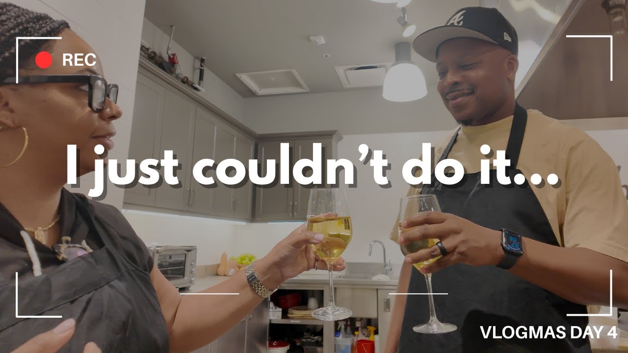 I Surprised Him With a Cooking Class… Then I Refused to Cook | Vlogmas Day 4