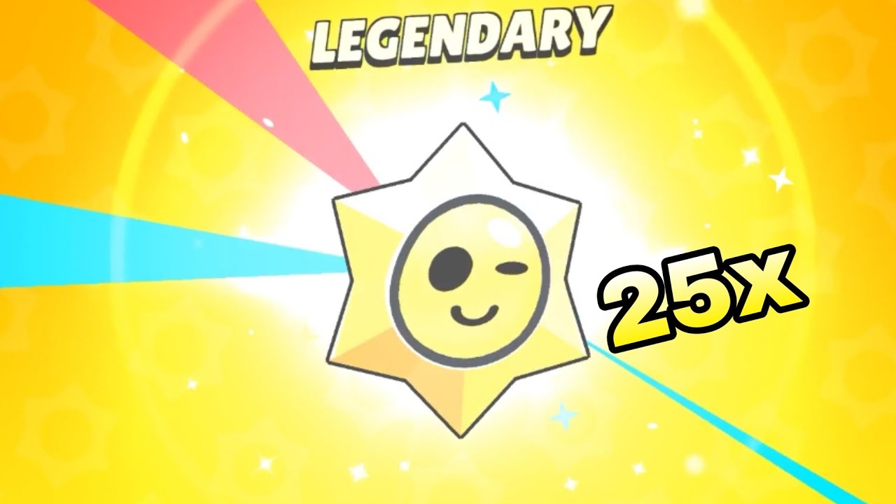 I opened 25 legendary star drop in Brawl stars ⭐🎁