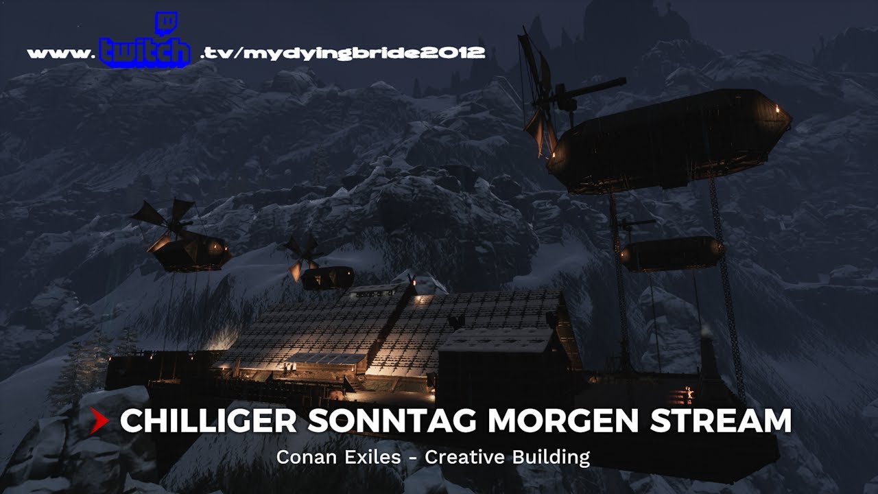 Conan Exiles - Chilliger Sonntag Morgen Building Stream - Creative Building - Longhouse Update