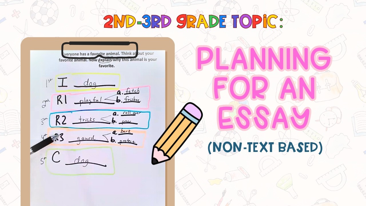 2nd -3rd Grade Topic: Planning for an essay (non-text based)