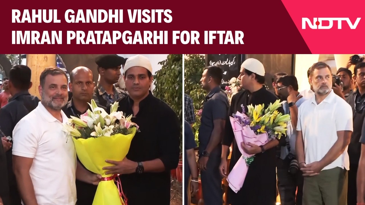 Rahul Gandhi Joins Congress Leaders For Iftar At Imran Pratapgarhi’s Home