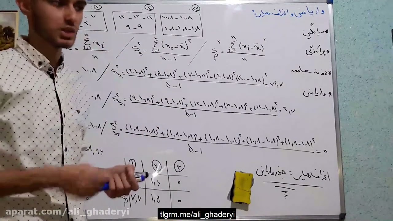 معرفی واریانس و انحراف معیار در امار