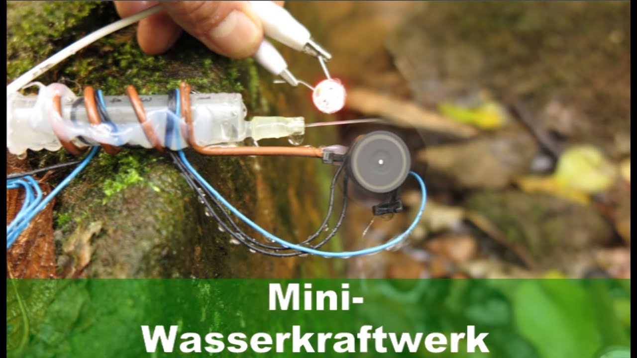 Mini-Wasserkraftwerk aus PC-Lüfter
