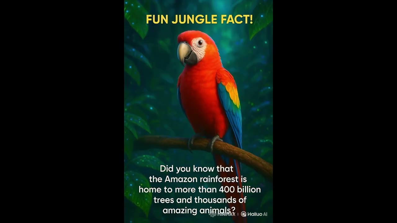 “Did You Know? Jungle Secrets from a Parrot! | AI Animal Kingdom”