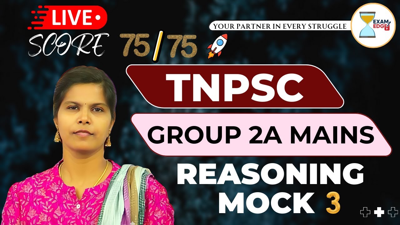 TNPSC Group 2A Mains Reasoning 2026 - Revision Mock 3 #tnpsc #group2amains #divyareasoning
