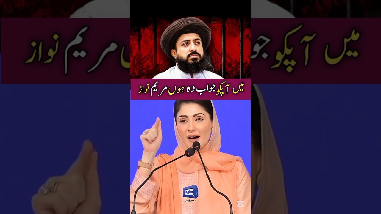 men apko jawab deh hn / Maryam nawaz speech and saad rizvi reply #shorts #viralshort #viral