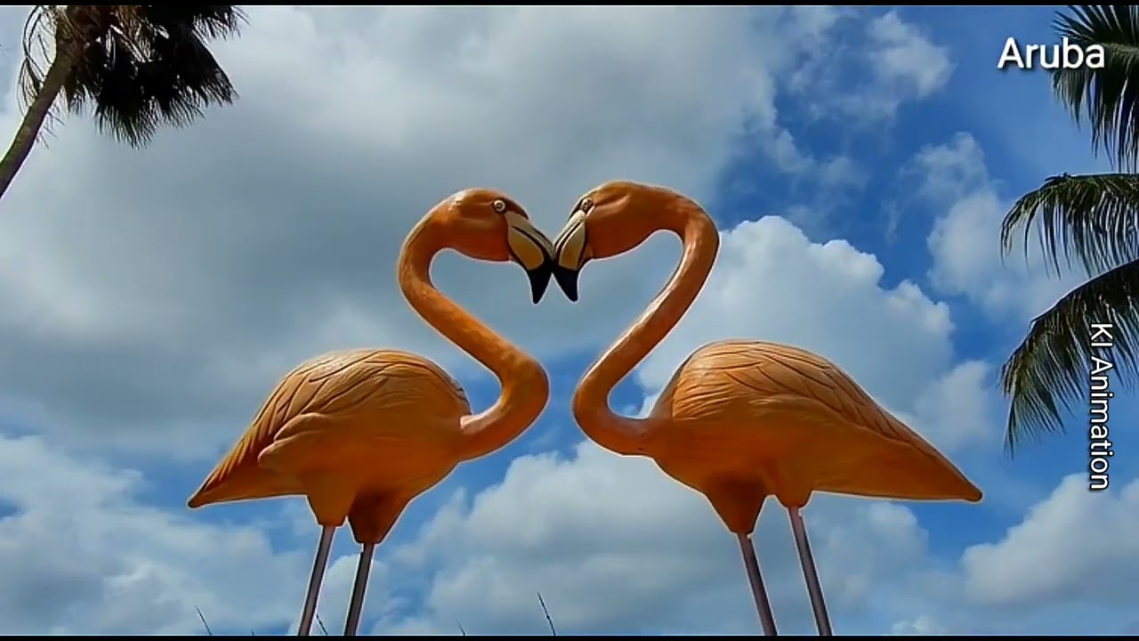 KI- Skulpturen / Flamingos