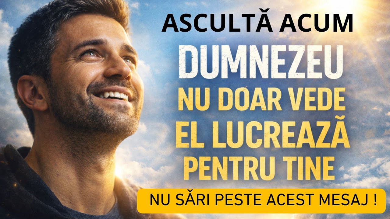 Mesajul lui Dumnezeu : SEMNELE CLARE CĂ DUMNEZEU LUCREAZĂ PENTRU TINE, CHIAR DACĂ NU VEZI